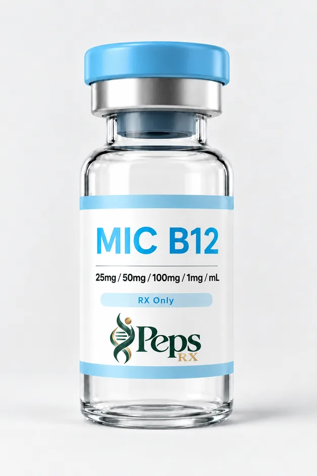 MIC B12 25mg/50mg/100mg/1mg/mL vial, 10 mL injectable